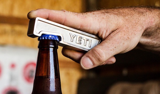 The bottle opener trick still works with the Roadie 24 : r/YetiCoolers