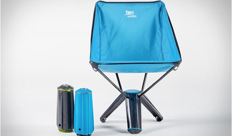 This Camping Chair Stores Itself in its Own Legs