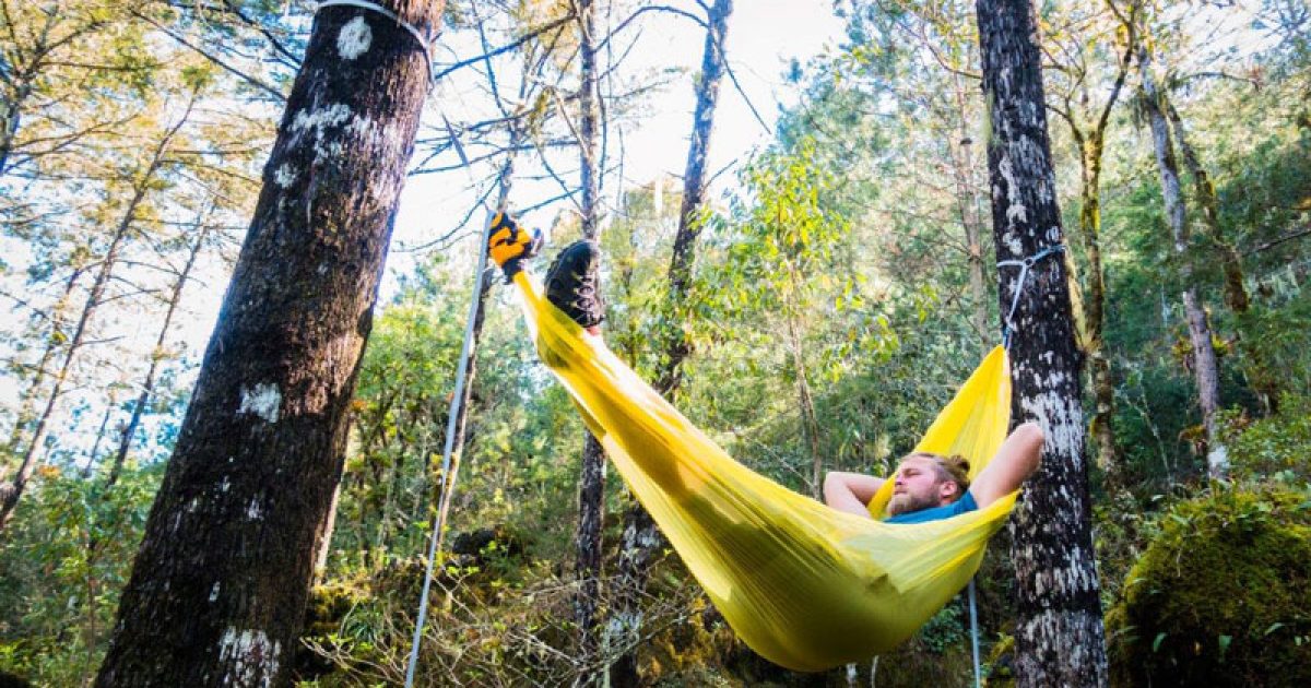 Details about   One Trail Gear Packable Hammock & Tree StrapsHammock to Relax Or Sleep in ... 